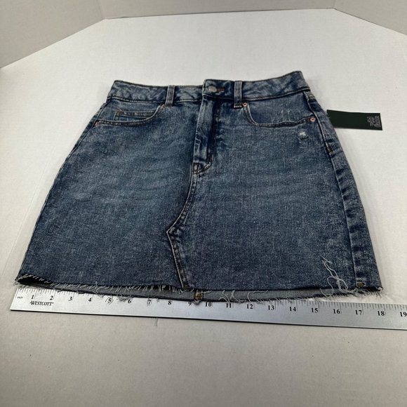 Wild Fable Women's Size 4 Skirt Denim Jean Mini Blue New With Tags - Picture 9 of 15